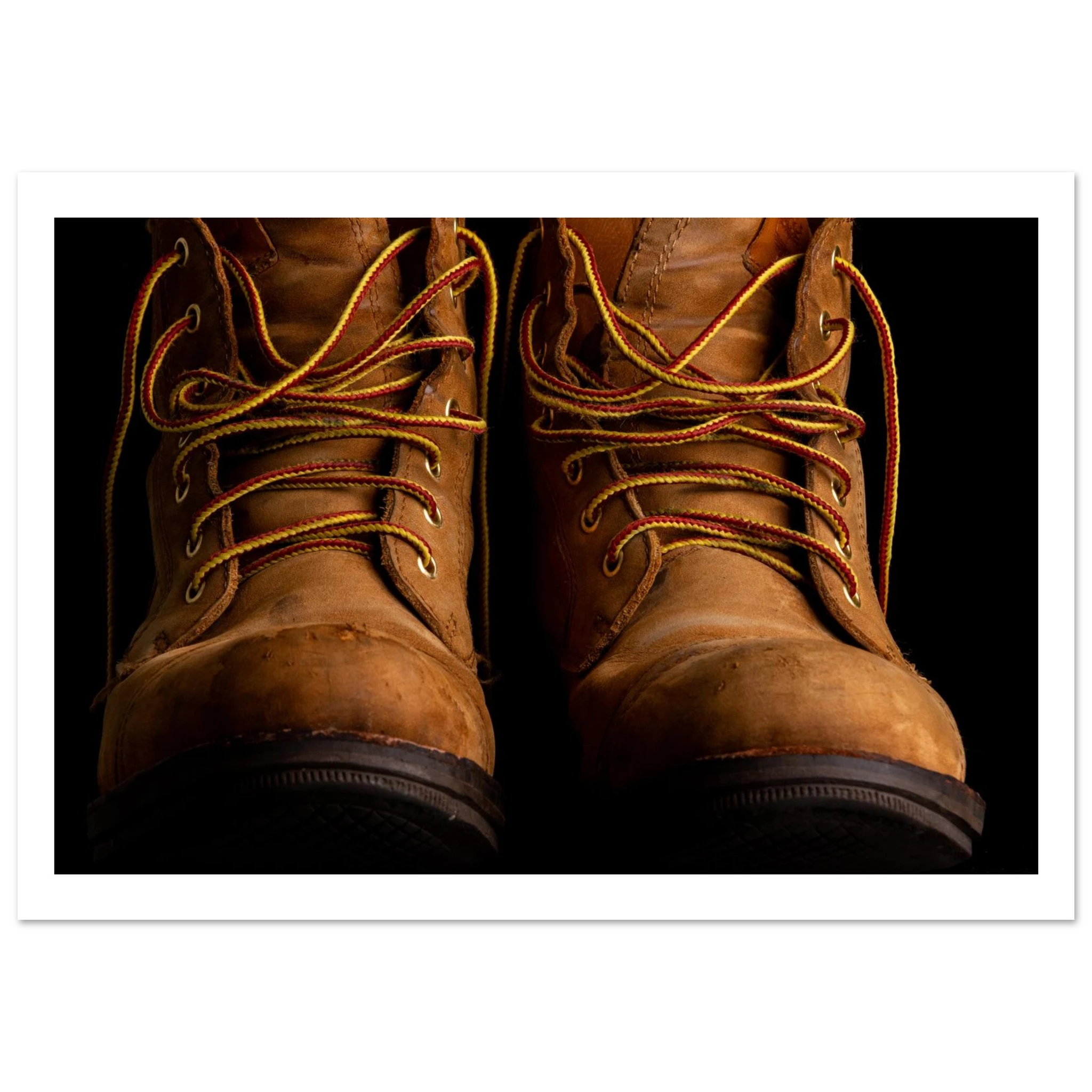 Boots made for walking fine art photography print by Camilo Tobar