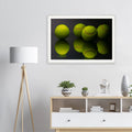 Tennis Ball Communion framed print detail – shatterproof plexiglass protection