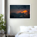 Gigantic Andes cloud framed wall art – museum quality matte paper in wood frame