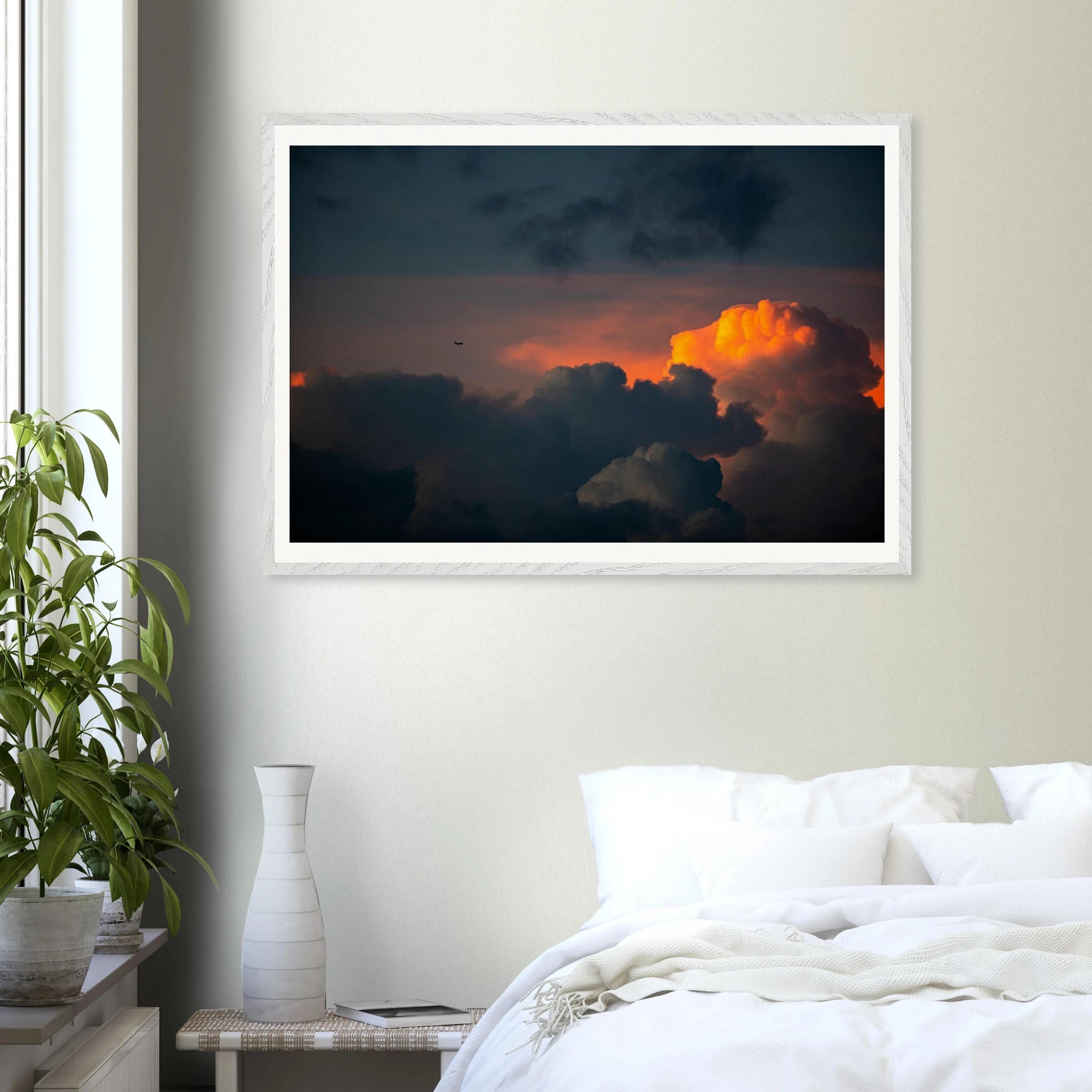 Gigantic Andes cloud framed wall art – museum quality matte paper in wood frame