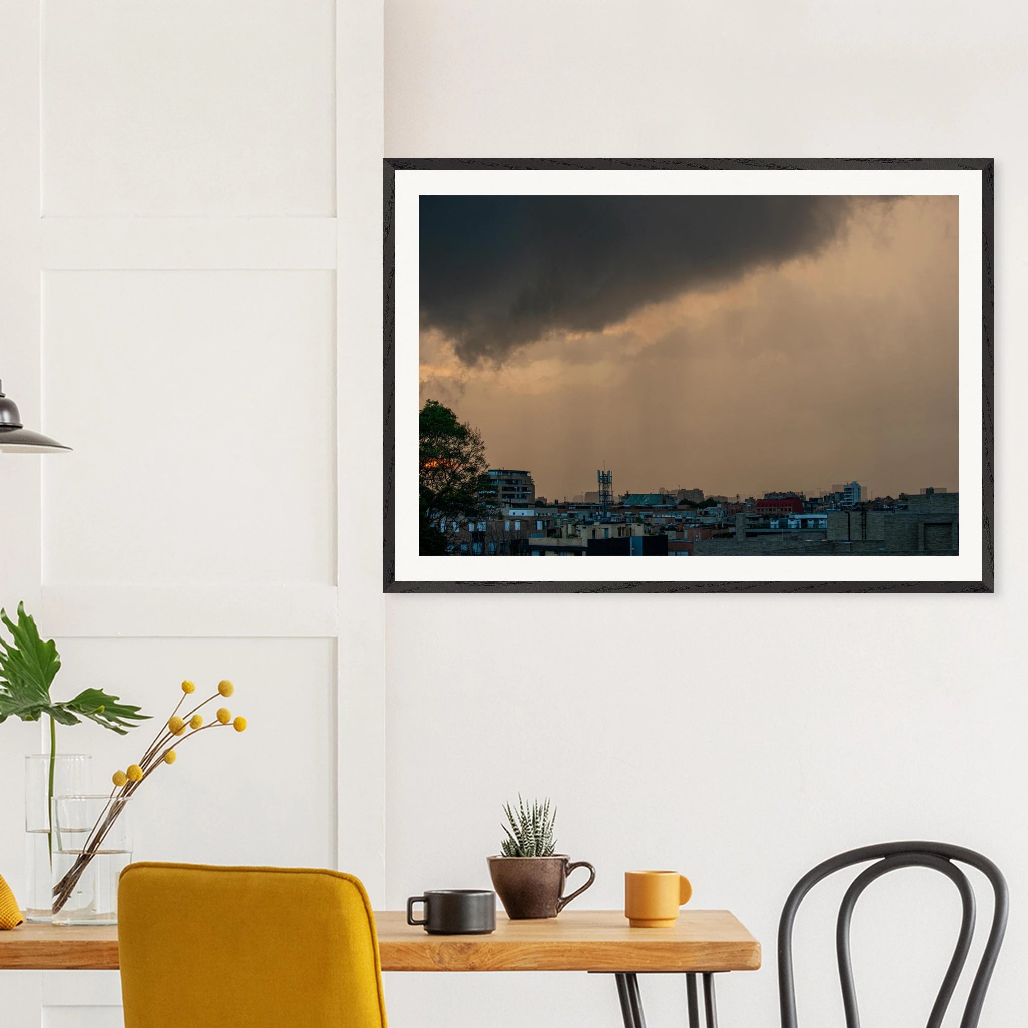 Bogotá storm sunset detail – massive rain cloud over Andes fine art print