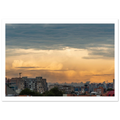 Two color sky vibrant sunset over Bogotá – fine art photography print by Camilo Tobar