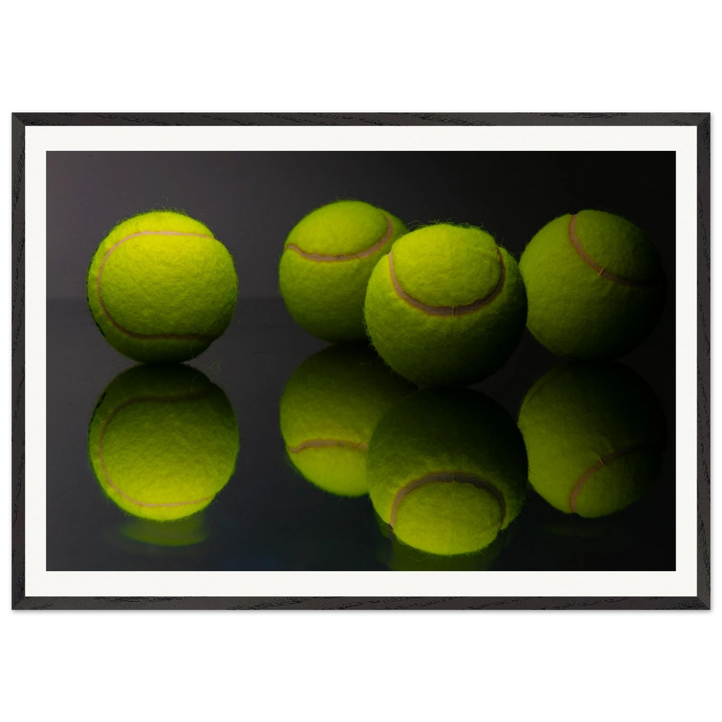 Tennis Ball Communion framed print displayed in modern interior