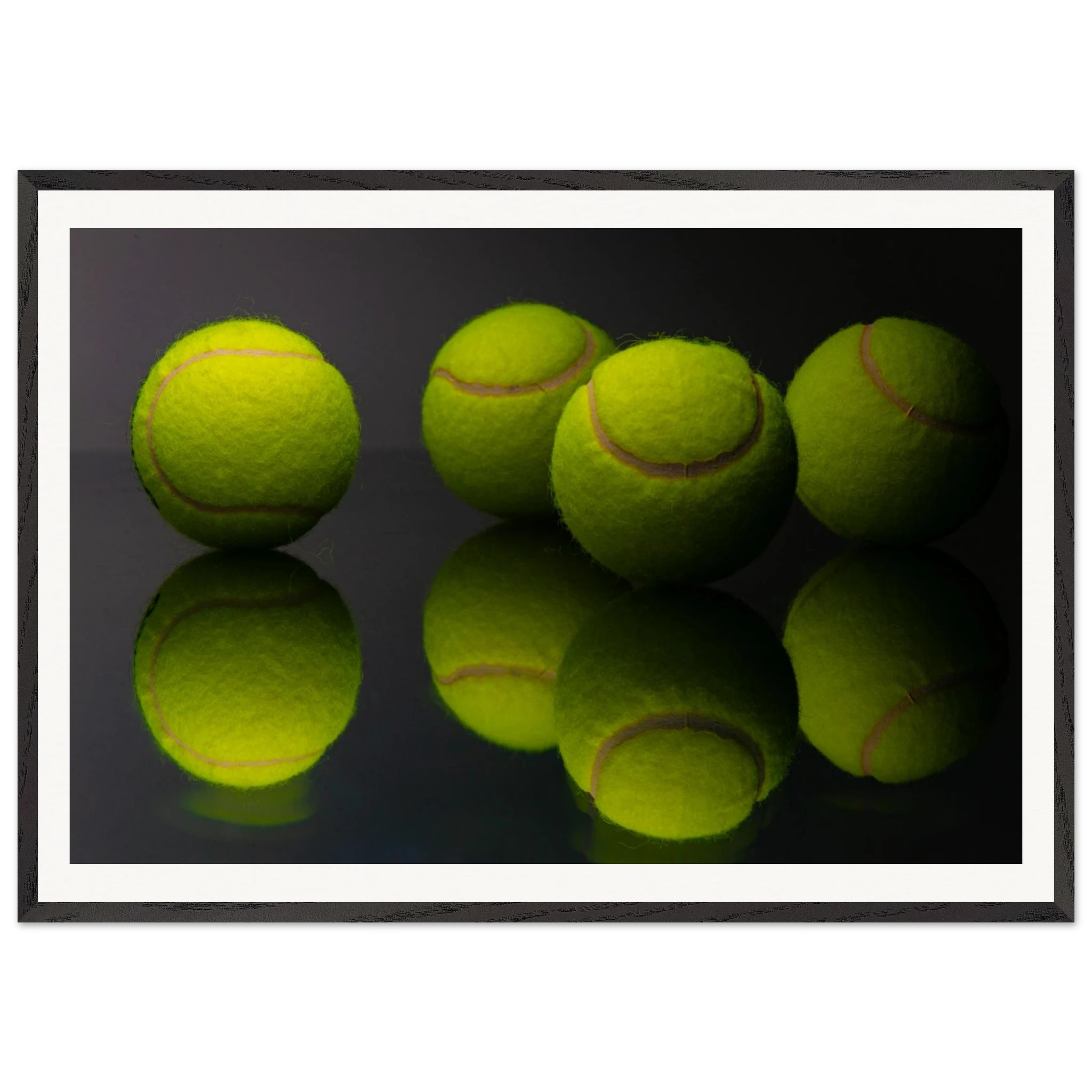 Tennis Ball Communion framed print displayed in modern interior